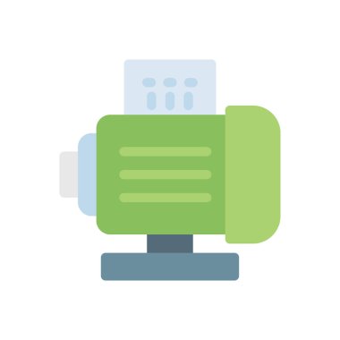 Şeffaf bir arkaplan üzerinde motor vektör çizimi. Konsept ve grafik tasarım için kaliteli simgeler.. 