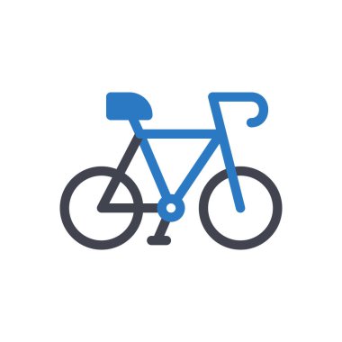 Şeffaf bir arkaplan üzerinde bisiklet vektör çizimi. Konsept ve grafik tasarımı için en iyi kalite semboller.. 