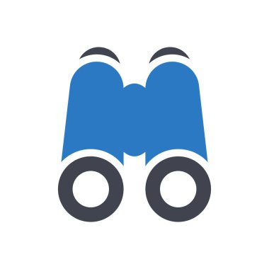 Şeffaf bir arkaplan üzerinde dürbünlü vektör çizimi. Konsept ve grafik tasarımı için mükemmel kalite sembolleri.. 