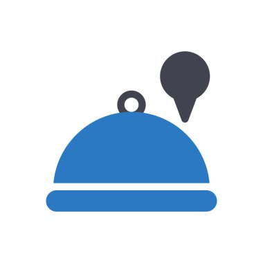 Şeffaf bir arkaplan üzerinde çanak vektör illüstrasyonu. Konsept ve grafik tasarımı için kaliteli semboller.. 