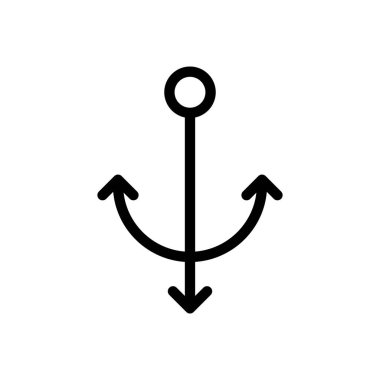 Şeffaf bir arkaplan üzerindeki anchor vektör çizimi. Konsept ve grafik tasarımı için mükemmel kalite sembolleri.. 