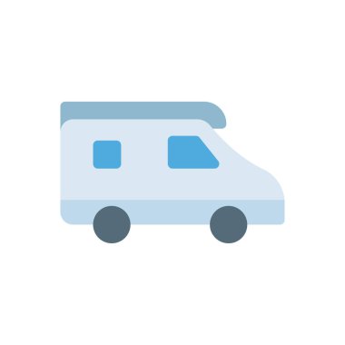 Şeffaf bir arkaplan üzerinde otobüs vektör illüstrasyonu. Konsept ve grafik tasarımı için premium kalite simgeleri.. 