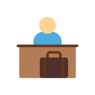 Saydam bir arkaplan üzerinde otel vektör illüstrasyonu. Konsept ve grafik tasarımı için birinci sınıf kalite semboller..