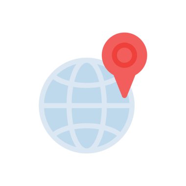 Şeffaf bir arkaplan üzerinde Gobal vektör illüstrasyonu. Konsept ve grafik tasarımı için premium kalitesi simgeleri.. 