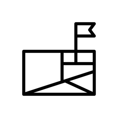 Şeffaf bir arkaplanda vektör illüstrasyonunu haritala. Premium kalite sembolleri. Konsept ve grafik tasarım için ince çizgi simgesi. 