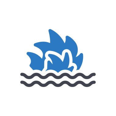 Şeffaf bir arkaplanda vektör illüstrasyonunu ateşle. Konsept ve grafik tasarım simgeleri için kaliteli semboller.. 