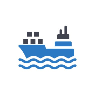 Şeffaf bir arkaplan üzerinde gemi vektör çizimi. Konsept ve grafik tasarımı için mükemmel kalite sembolleri.. 