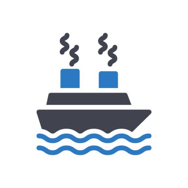 Saydam bir arkaplanda tekne vektör çizimi. Konsept ve grafik tasarım simgeleri için kaliteli semboller.. 