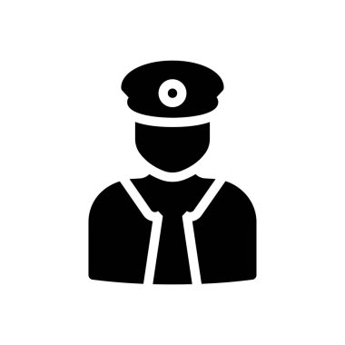 Şeffaf bir arkaplan üzerinde Kaptan vektör çizimi. Konsept ve grafik tasarım simgeleri için kaliteli semboller.. 