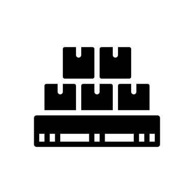 Şeffaf bir arkaplan üzerinde taşıyıcı illüstrasyonu. Konsept ve grafik tasarımı için özel kalite semboller..