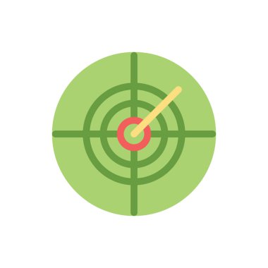 Şeffaf bir arkaplan üzerinde radar vektör çizimi. Konsept ve grafik tasarım simgesi için premimium kalite simgeleri.. 