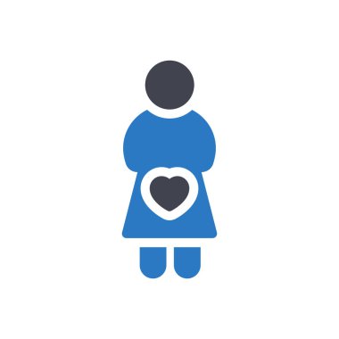 Saydam bir arkaplan üzerinde kız vektör çizimi. Konsept ve grafik tasarım simgeleri için kaliteli semboller.. 