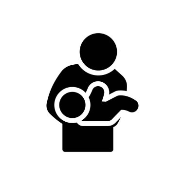 Şeffaf bir arkaplanda bebek vektör çizimi. Konsept ve grafik tasarım için mükemmel kalite semboller.. 