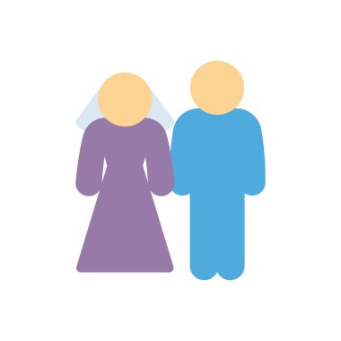 Şeffaf bir arkaplan üzerinde damat vektör çizimi. Konsept ve grafik tasarım için premium kalite simgeleri.. 