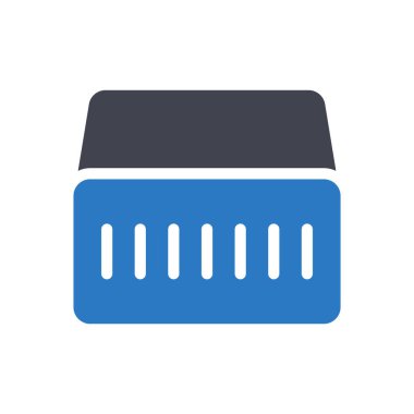 Saydam bir arkaplan üzerinde yatak vektör çizimi. Konsept ve grafik tasarım için özel kalite semboller..