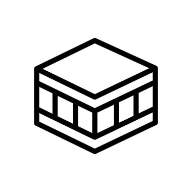 Saydam bir arkaplan üzerinde yatak vektör çizimi. Premium kalite sembolleri. Konsept ve grafik tasarım için ince çizgi simgesi. 