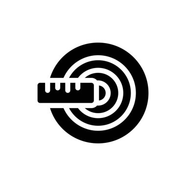 Şeffaf bir arkaplan üzerinde ölçüm vektörü çizimi. Konsept ve grafik tasarımı için mükemmel kalite sembolleri.. 