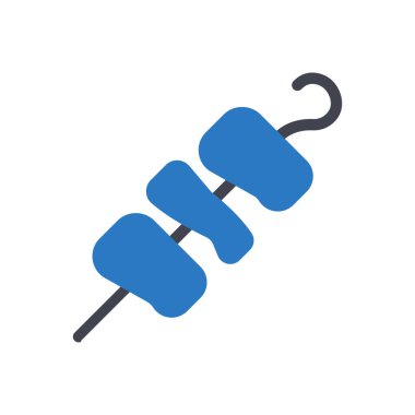 Şeffaf bir arkaplan üzerinde kebap vektör çizimi. Konsept ve grafik tasarımı için en iyi kalite semboller.. 