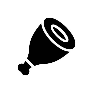 Şeffaf bir arkaplan üzerinde bacak parçası vektör illüstrasyonu. Konsept ve grafik tasarımı için mükemmel kalite semboller.. 