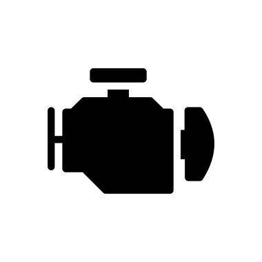 Şeffaf bir arkaplan üzerinde motor vektör çizimi. Konsept ve grafik tasarımı için mükemmel kalite sembolleri.. 