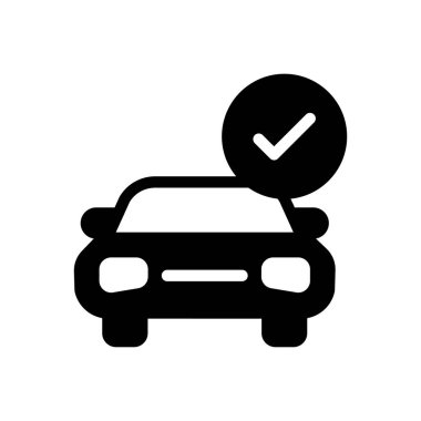 Şeffaf bir arkaplan üzerinde araba vektör çizimi. Konsept ve grafik tasarımı için mükemmel kalite semboller..