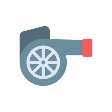 Şeffaf bir arkaplan üzerinde turbo vektör illüstrasyonu. Konsept ve grafik tasarımı için premium kalite simgeleri..