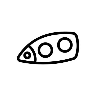 Şeffaf bir arkaplan üzerinde far vektör çizimi. Premium kalite semboller. Konsept ve grafik tasarım için ince çizgi simgesi.