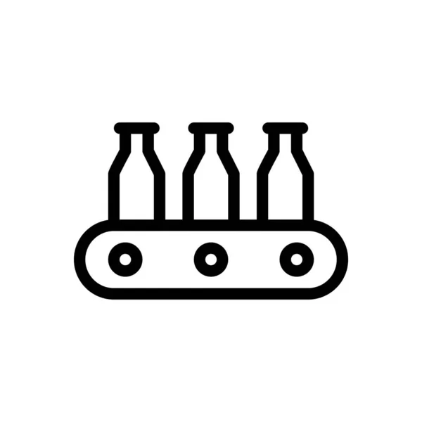 Milk Bottle Vector Illustration Transparent Background Premium Quality Symbols Thin — 스톡 벡터