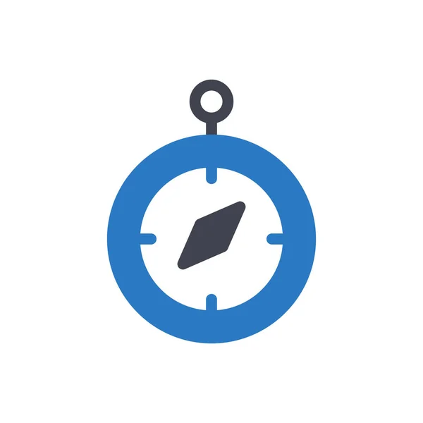 Ilustracja Wektora Kompasu Przejrzystym Tle Symbole Jakości Premium Ikona Glifów — Wektor stockowy