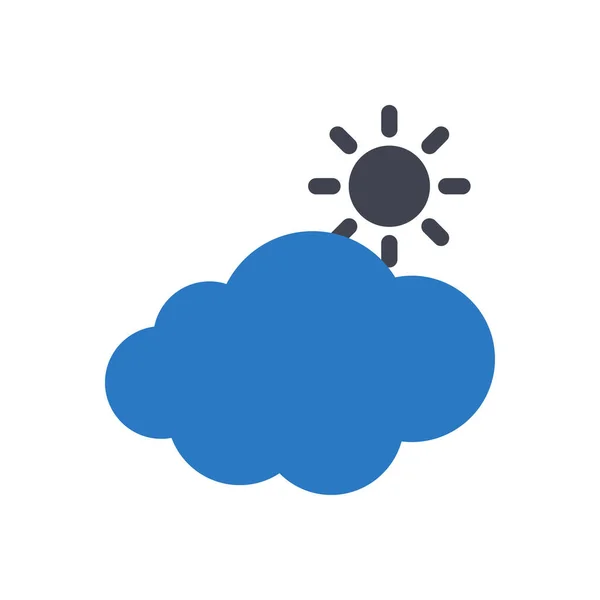 Cloud Sun Vektor Illustration Auf Einem Transparenten Hintergrund Symbole Premium — Stockvektor