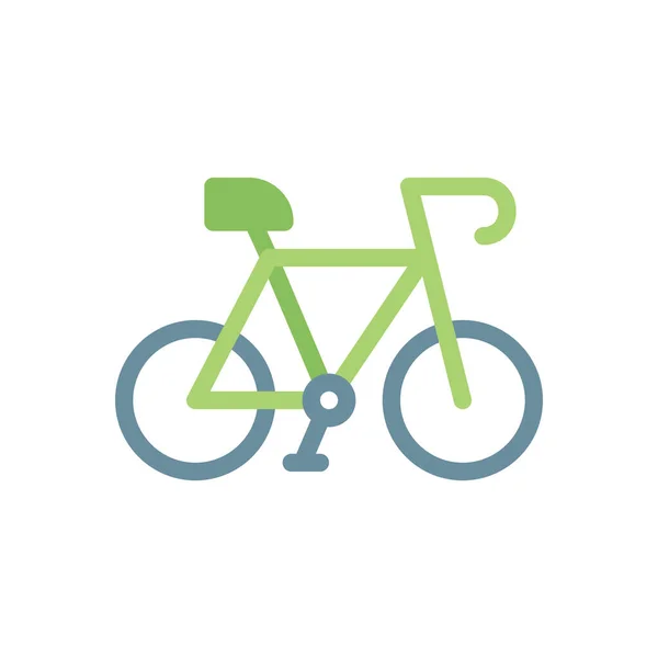 透明背景下的自行车矢量插图 优质符号 概念和平面设计的冲击图标 — 图库矢量图片