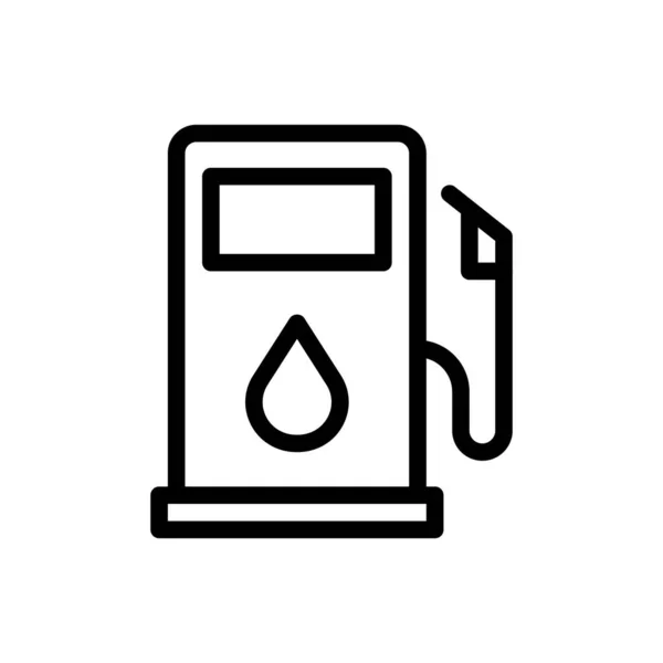 Petrol Vector Illustration Transparent Background 프리미엄 Symbols Thin Line Icon — 스톡 벡터