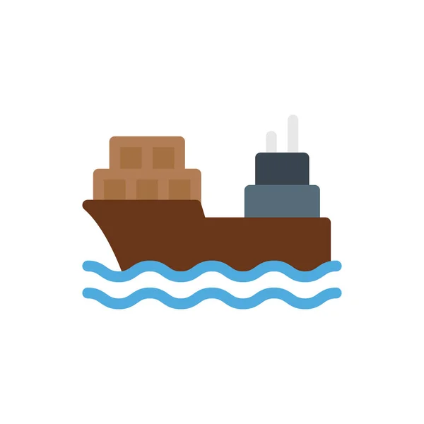 Ship Vector Illustratie Een Transparante Achtergrond Premium Kwaliteit Symbolen Stroke — Stockvector