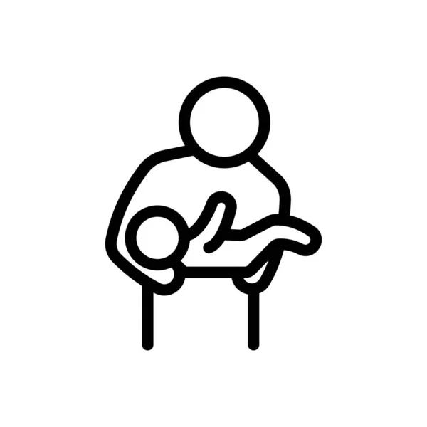 Baby Vektor Illustration Auf Transparentem Hintergrund Symbole Premium Qualität Thin — Stockvektor
