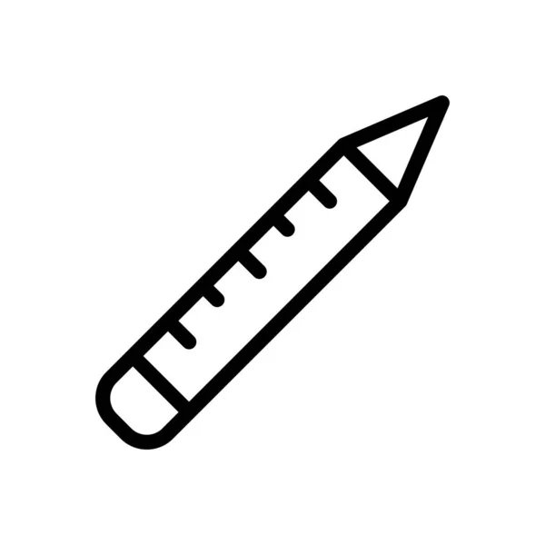 Ilustracja Wektora Ołówka Przezroczystym Tle Symbole Jakości Premium Cienka Ikona — Wektor stockowy