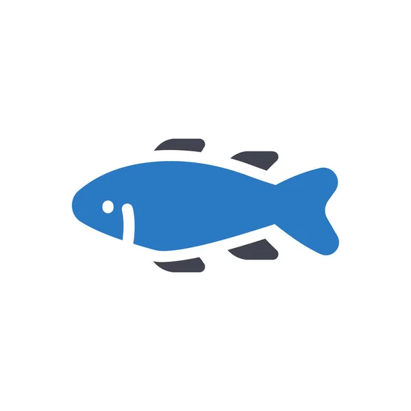 Fisch Vektor Illustration Auf Transparentem Hintergrund Hochwertige Symbole Glyphen Symbol — Stockvektor