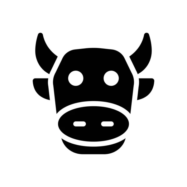 Buffalo Vector Illustration Transparent Background Premium Quality Symbols Glyphs Icon — Vector de stock