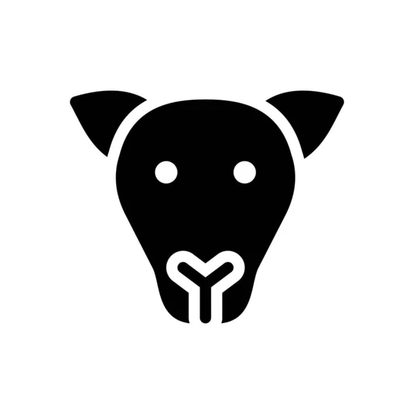 Ziegenvektorillustration Auf Transparentem Hintergrund Symbole Premium Qualität Glyphen Symbol Für — Stockvektor