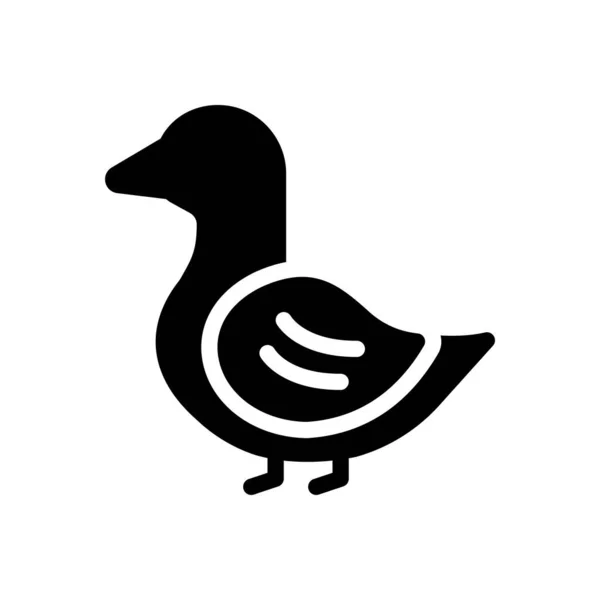 Duck Vector Illustration Transparent Background Premium Quality Symbols Glyphs Icon — Image vectorielle