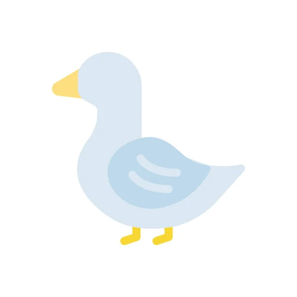 Duck Vector Illustration Transparent Background Premium Quality Symbols Stroke Icon — Stock vektor