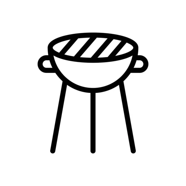 Grill Vektor Illustration Auf Einem Transparenten Hintergrund Premium Qualität Symbole — Stockvektor