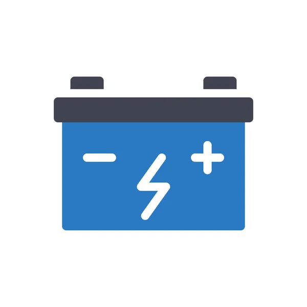 Battery Vector Illustration Transparent Background Premium Quality Symbols Glyphs Icon — Stock vektor