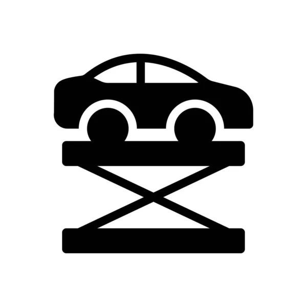 Automobilový Vektorový Ilustrace Průhledném Pozadí Symboly Prvotřídní Kvality Ikona Glyfy — Stockový vektor