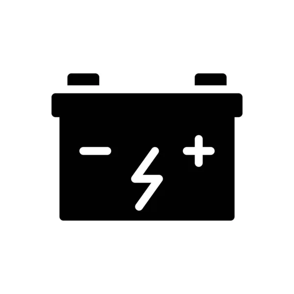 Battery Vector Illustration Transparent Background Premium Quality Symbols Glyphs Icon — Stock vektor