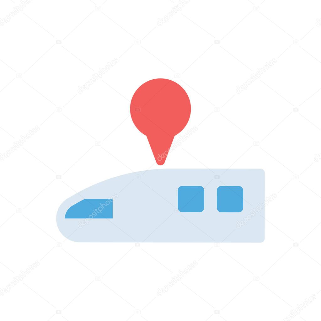 Bullet Train vector illustration on a transparent background.Premium quality symbols.Stroke icon for concept and graphic design. 