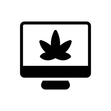 Şeffaf bir arkaplan üzerinde ekran vektör illüstrasyonu. Konsept ve grafik tasarımı için kaliteli semboller.. 