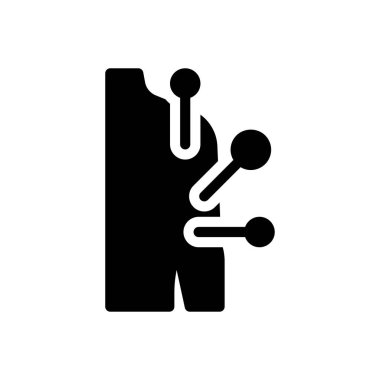 Şeffaf bir arkaplan üzerinde akupunktur vektör çizimi. Konsept ve grafik tasarımı için özel kalite semboller.. 