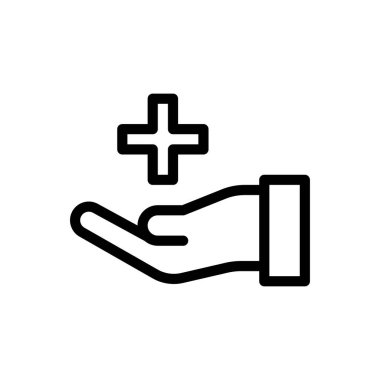 Şeffaf bir arkaplan üzerinde tıbbi vektör çizimi. Premium kalite sembolleri. Konsept ve grafik tasarım için ince çizgi simgesi. 