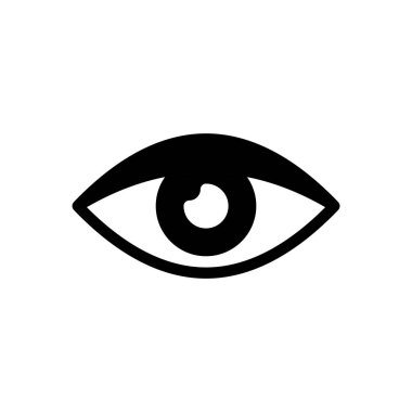 Şeffaf bir arkaplan üzerinde göz vektör çizimi. Konsept ve grafik tasarımı için özel kalite semboller.. 