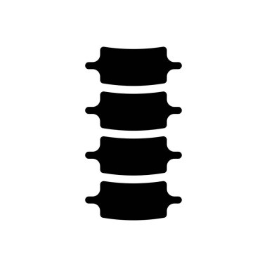 Şeffaf bir arkaplanda omurga vektör çizimi. Konsept ve grafik tasarım simgeleri için kaliteli semboller.. 